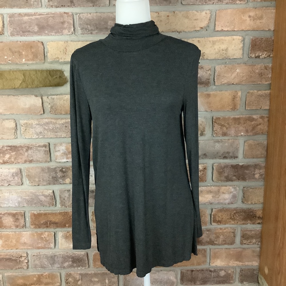 CABLE & GAUGE Petite Cowl-Neck Knit Tunic Top 110